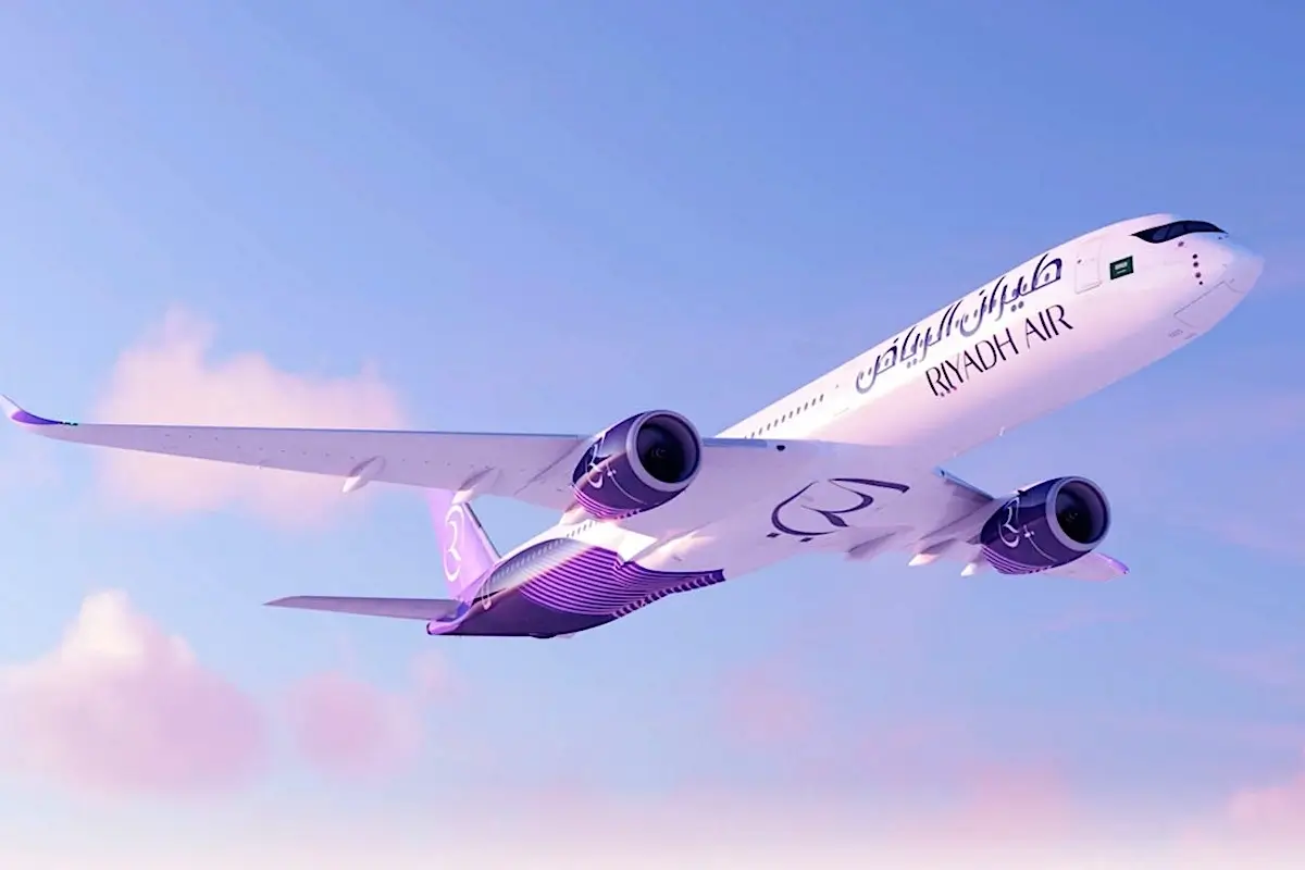 A Riyadh Air Airbus A350-1000