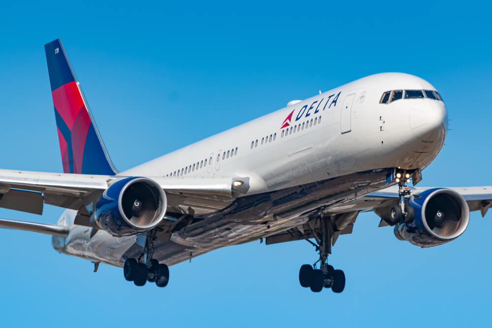 Delta Boeing 767-300ER flying
