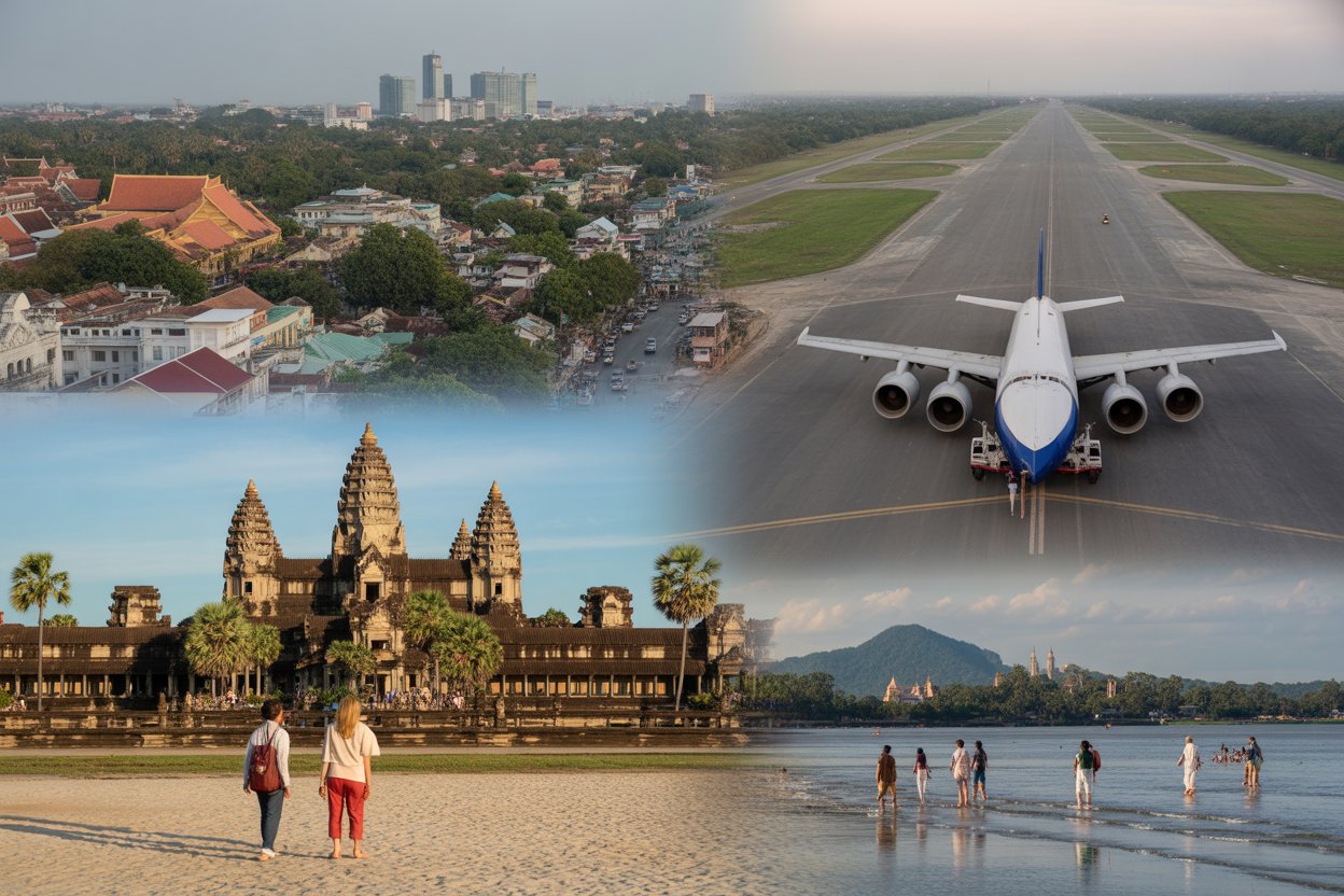 Cambodia’s Domestic Flight Shrinks in Phnom Penh, Siem Reap, and Sihanoukville Impacts Local Tourism...