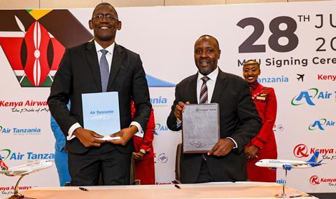 Kenya Airways and Air Tanzania seal an alliance